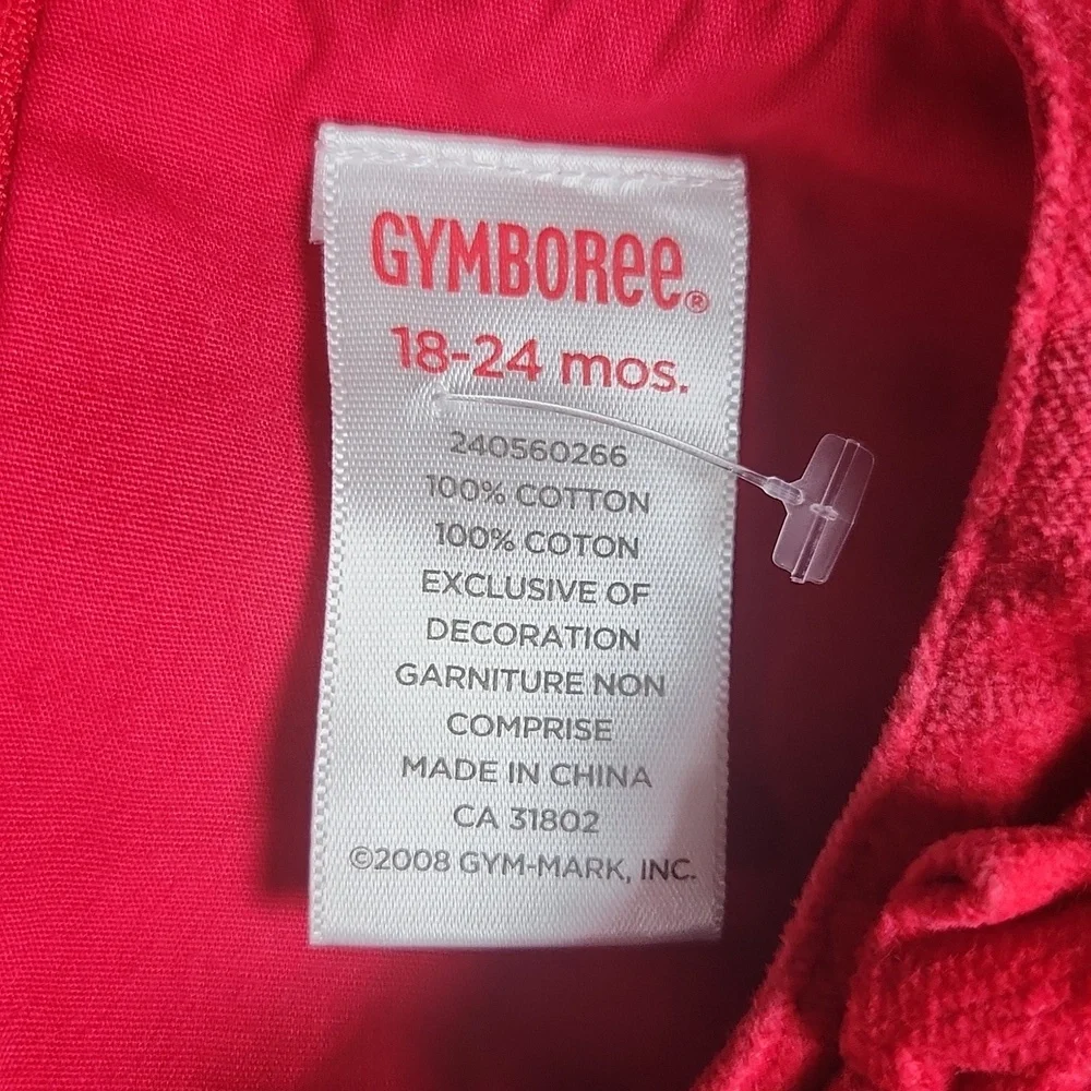 Gymboree- Infant Dress - Red w/Embroidered Dogs - 18-24mos